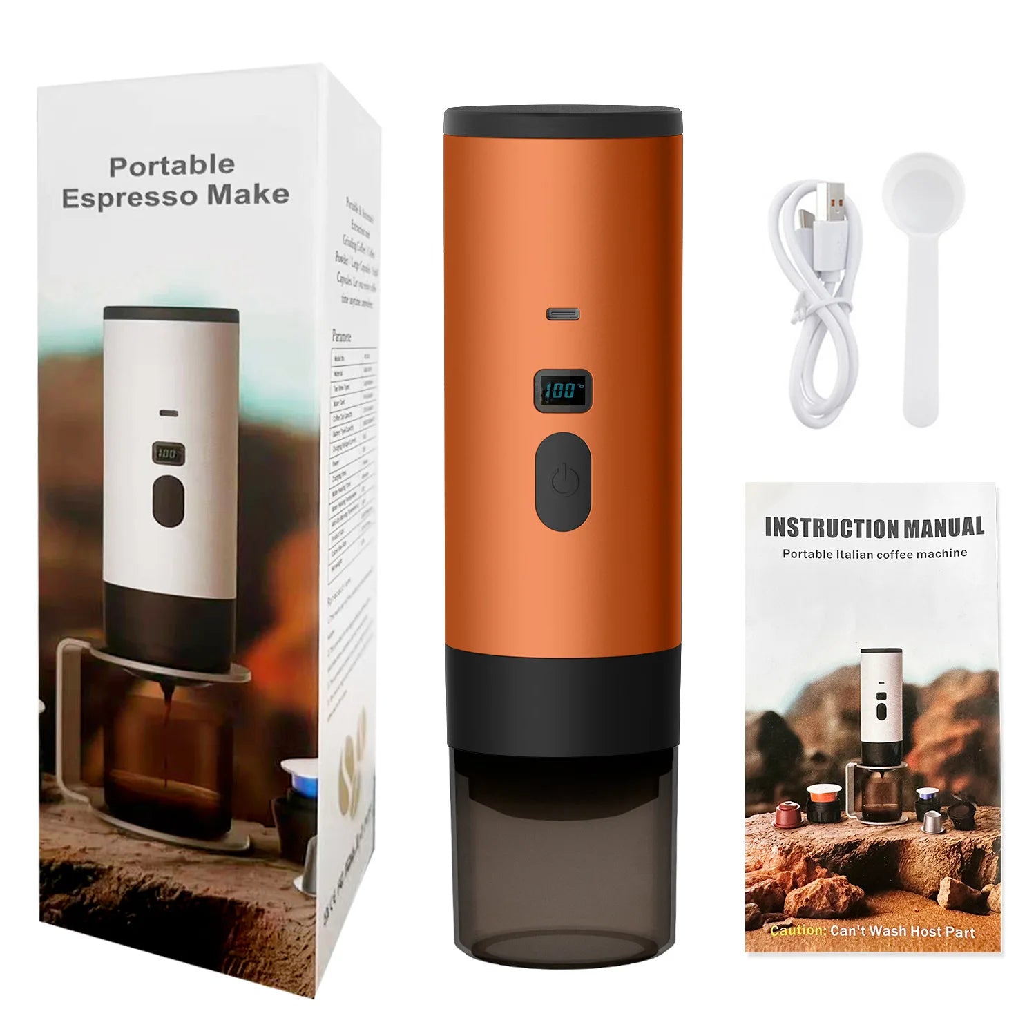 URGGU Portable Capsule Coffee Maker – Wireless Touch Screen