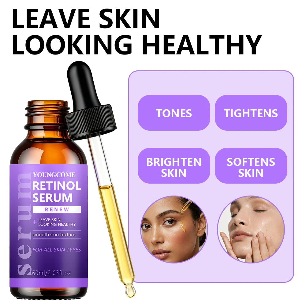 YOUNGCOME Retinol Serum - Skin Smooth Texture Treatment, Daily Facial Care for All Skin Types, Lightweight Long-Lasting Hydratin Oasis Select