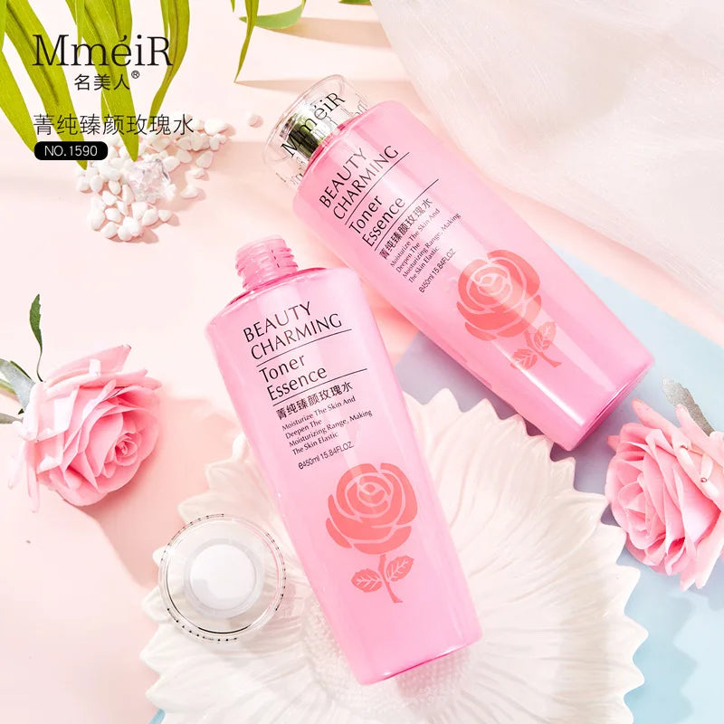 450ml Rose Water Softening Water Pink Water Toner Moisturizing Whitening Lightening Spots Nourishing Skin Repairing Skin Oasis Select