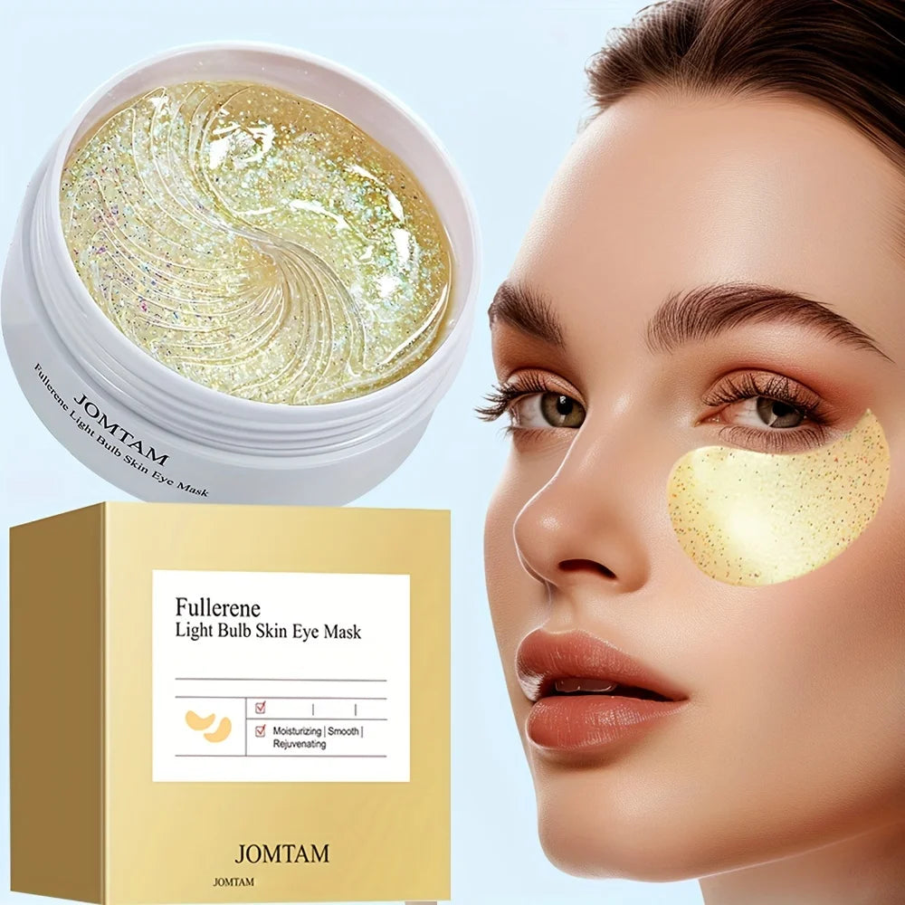 Fullerene Hydrating Eye Masks 30 Pairs – Firming & Moisturizing Under Eye Sheet Mask Oasis Select