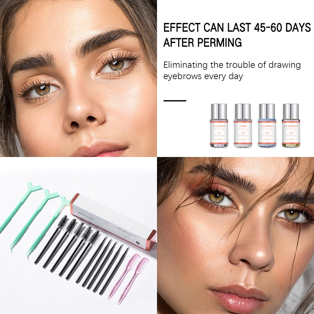 Hot Brow Lift Perming Eyebrow Lifting Brow Lamination Kit With Cling Film Nutrition Keratin Perming Lotion For Home Use Kit Oasis Select