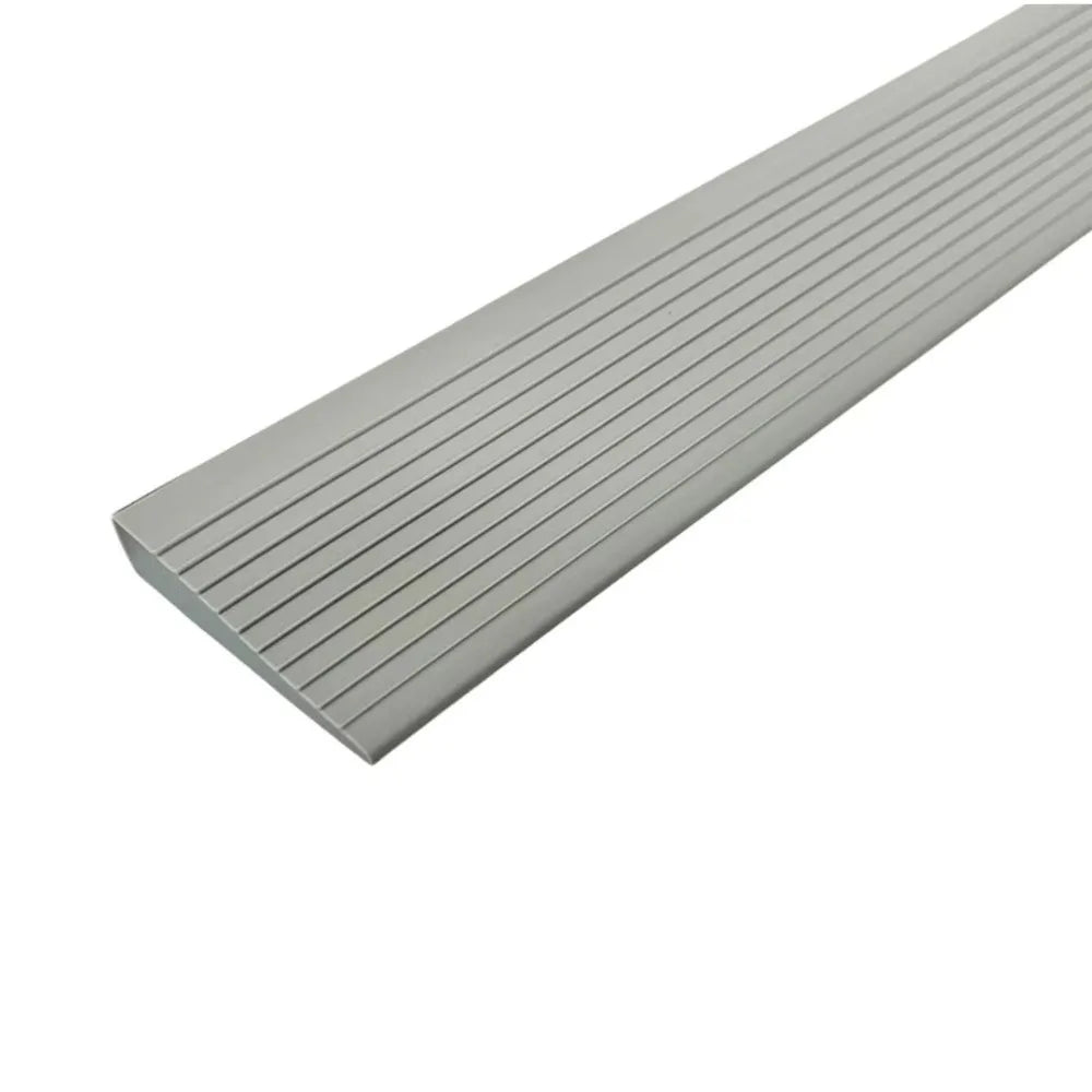 Self-Adhesive Ramp Mat 90x5cm Non-Slip Floor Transition Strip Multi-Purpose Easy Install Door Threshold Ramp Home Oasis Select Grey