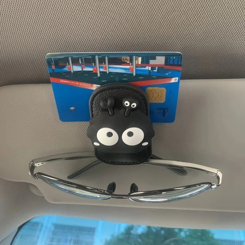 Car Glasses Clip Car Visor Storage Rack Multifunctional Creative Magnetic Car Sunglasses Holder Eye Glasses Case Oasis Select