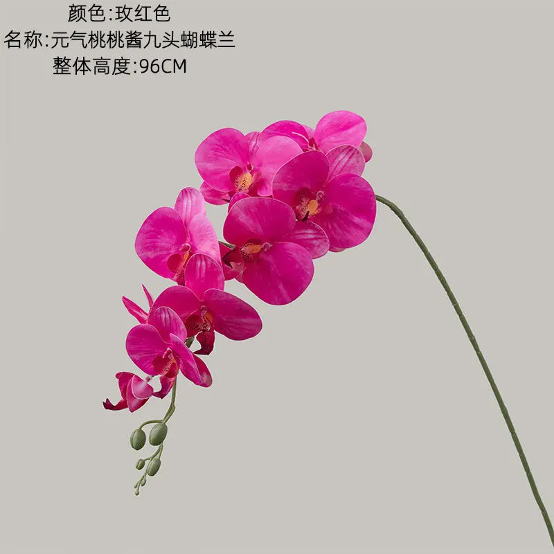 Real Touch Artificial Orchid Home Decor Wedding Decoration Oasis Select Rose Red
