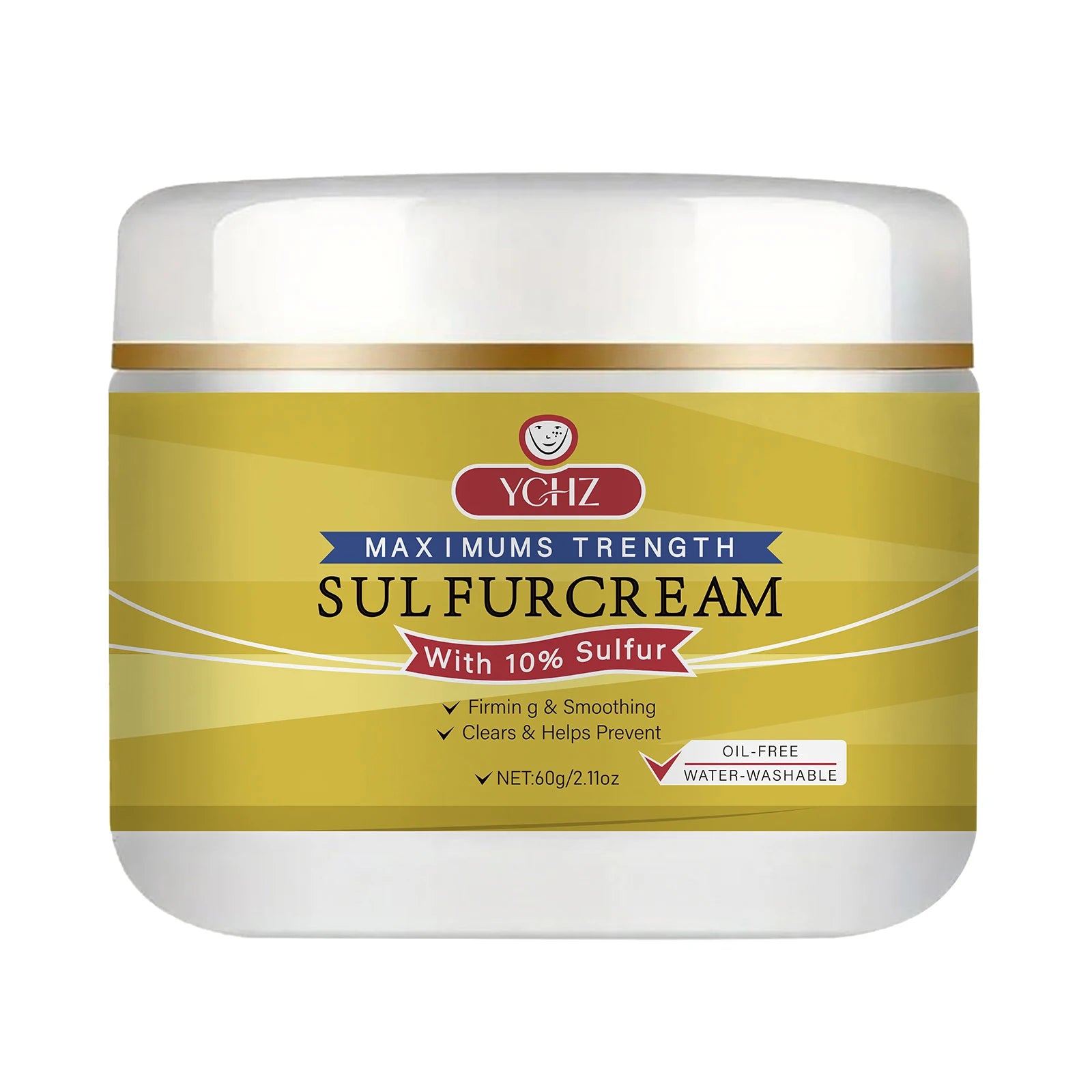 YCHZ Sulfur Face Cream – Brightening & Moisturizing | 60g