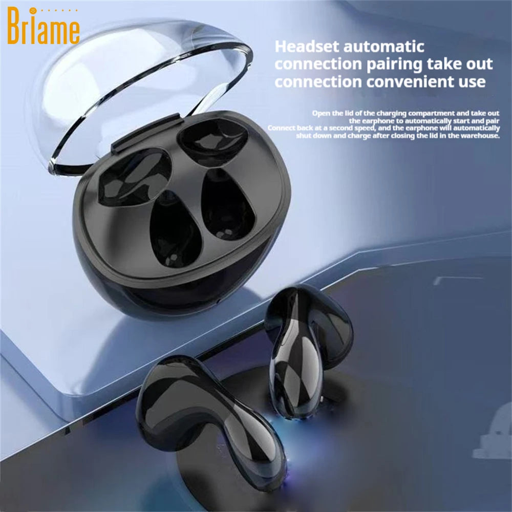 Briame Egg-Shaped Wireless Bluetooth Earphones Portable Hands-Free Headset for Music Calls Mini Fashiion Headphone Game Headset Oasis Select