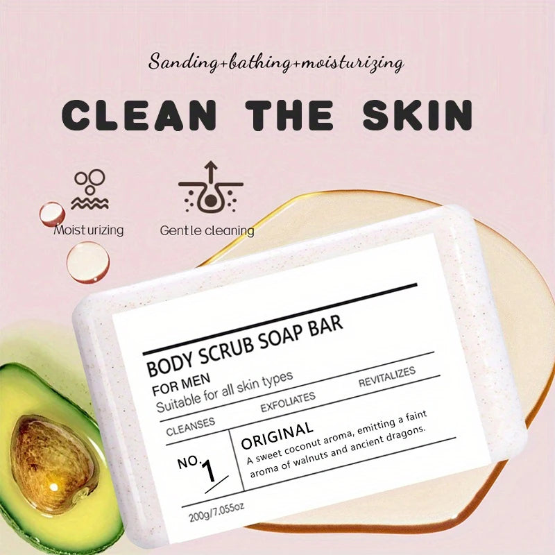 200g body matte soap, rich in shea butter and olive oil, physically exfoliates, gently cleans, softens and dries skin Oasis Select