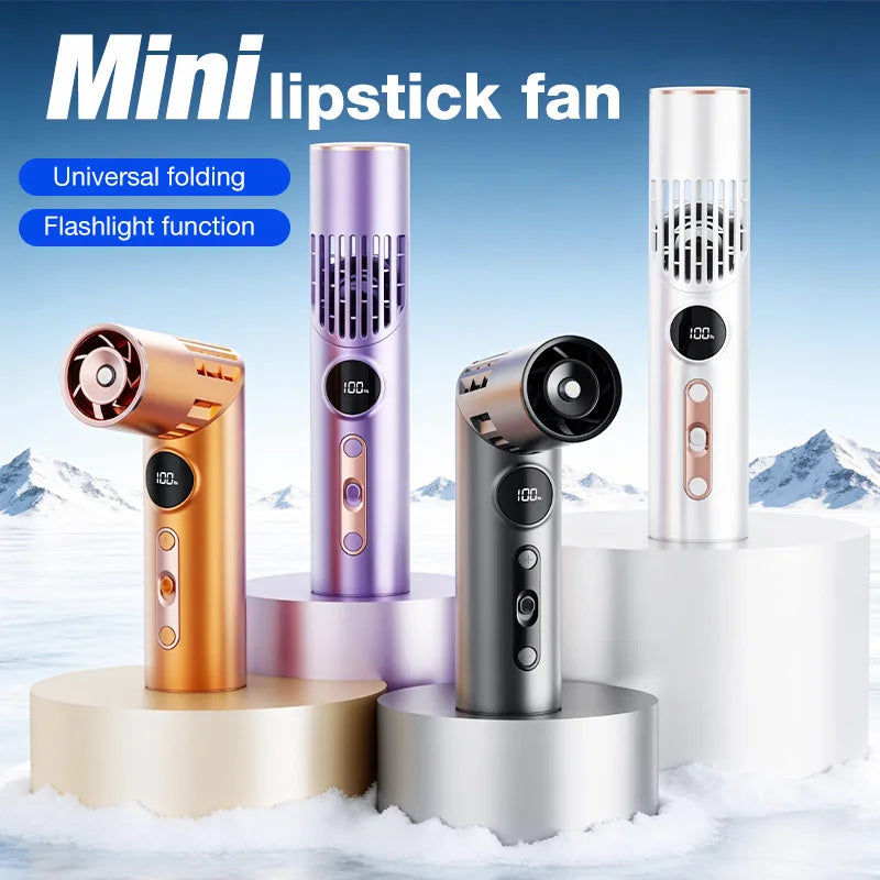 Portable Foldable Neck Fan – Handheld Wearable USB Mini Fan