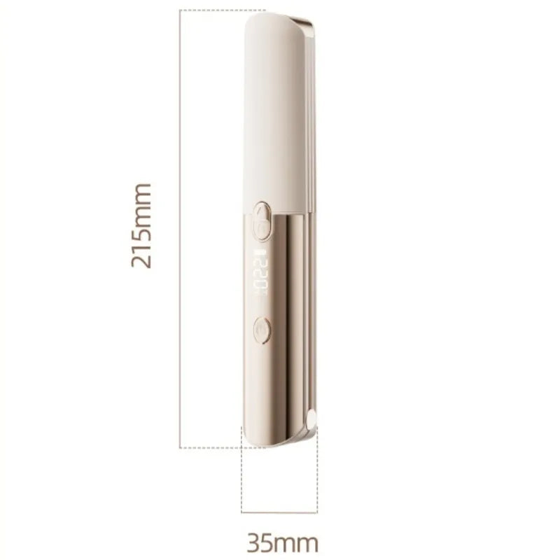 URGGU Wireless Mini Hair Straightener & Curler USB Charged