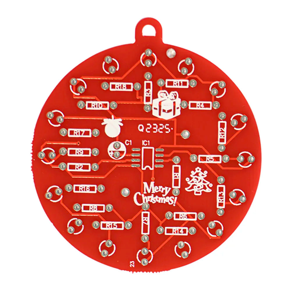 DIY Electronic Kit NE555 Red And Green LED Christmas Tree Decoration Flashing Light Electronic Component Fun Soldering DC 3V Oasis Select