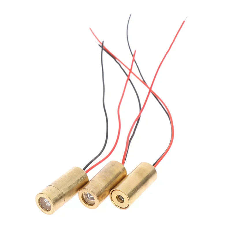 Laser Head 650nm 9mm 3V 50mW Laser Cross Diode Module Red Copper Head Line / Point / Cross Laser Diode Oasis Select