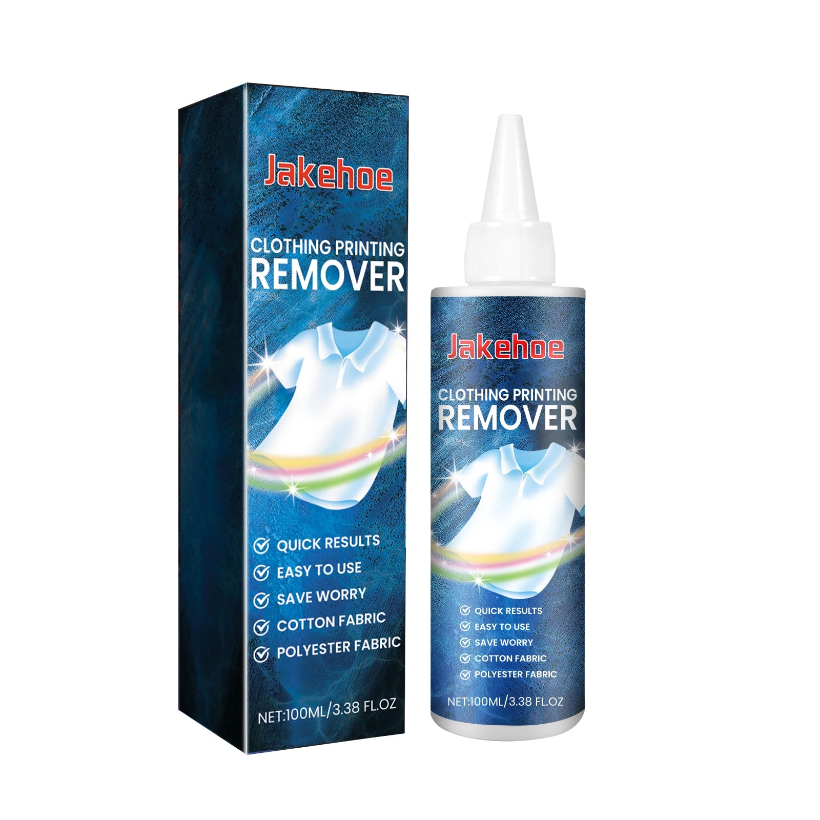 JAKEHOE Clothing Printing Remover for Cotton Fabric Fabric Printing Patterns Letters Cleaning Powerful Remover 100ml Oasis Select 100ml boxed