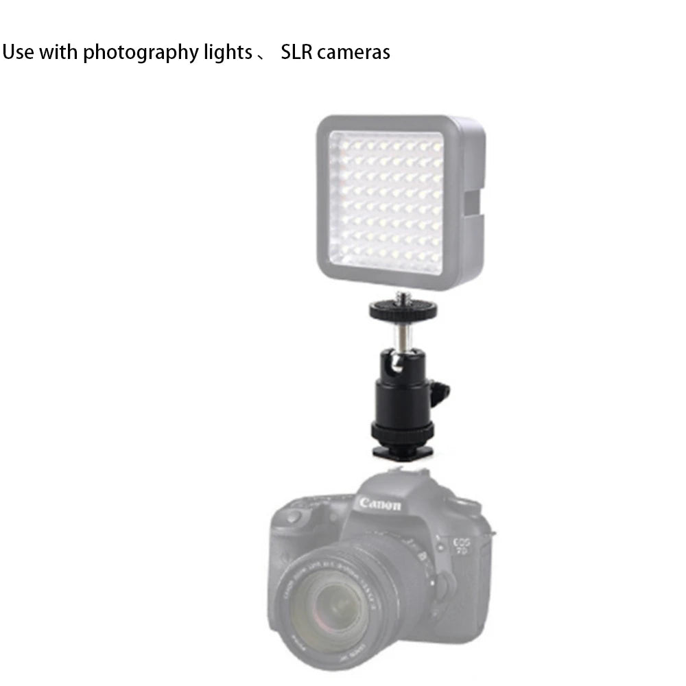 Universal Hot Shoe Phone Clip Holder – 1/4" Screw DSLR Mount