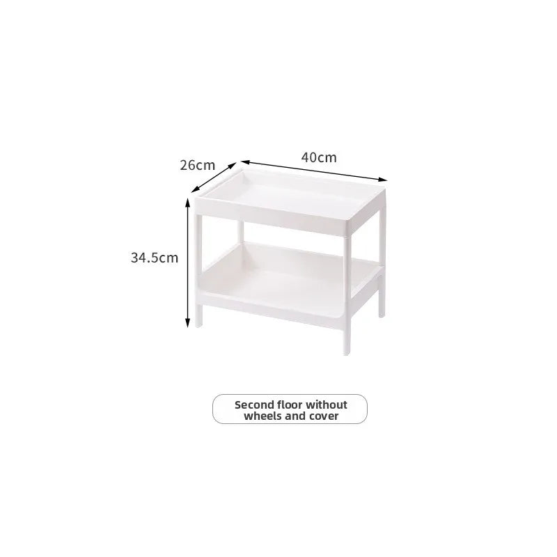 Multi-functional trolley floor rack kitchen living room mobile multi-layer bedroom bedside storage rack Oasis Select 2nd floor-A