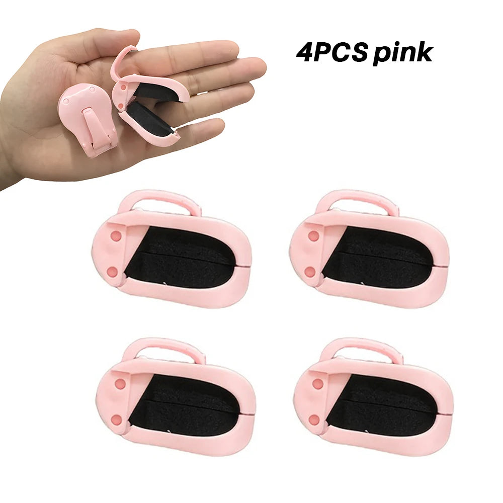 2/4pcs Quick-Attach Fishing Rod Clip - Tool-Free 1-Hand Holder for 2-Piece Freshwater Rods, Secure Grip Tackle Organizer Oasis Select 4pcs Pink