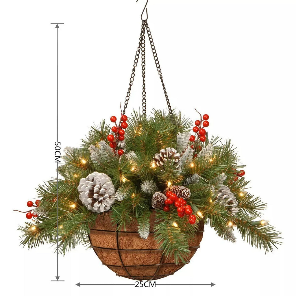 Christmas Wreath Festival Decoration Wreath Artificial Wreath Decoration Porte D’entree Home Decor Oasis Select Pine cone 45x25cm