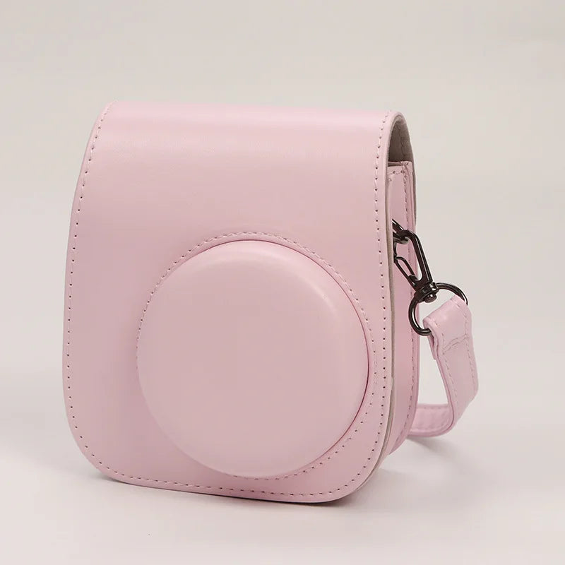 Fuji Polaroid Mini 12 Solid Color Camera Bag Digital Camera Storage Protective Case Crossbody Carry Case Accessory Oasis Select Dark Khaki