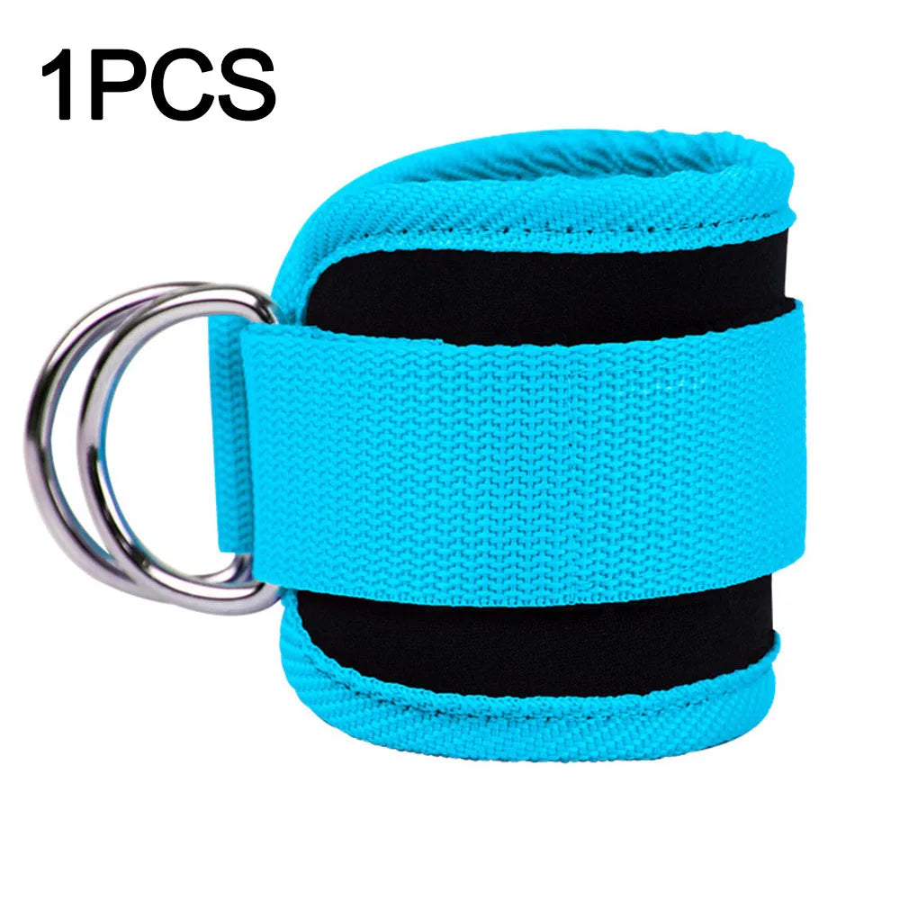 Ankle Straps Leg Strength Workouts Pulley Adjustable D-Ring Support Cuffs Sports Exercises Fitness Home Gym Booty Workouts Oasis Select Blue