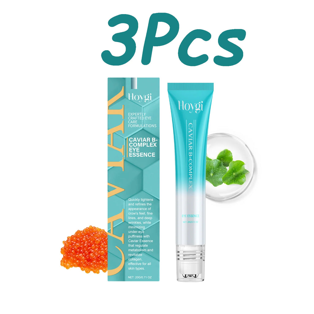 Caviar B-Complex Eye Essence Remove Dark Clrcles Anti Puffiness Smoothing Fine Lines Moisturize Skin Around the Eye Serum Oasis Select 3 x 20ml Boxed