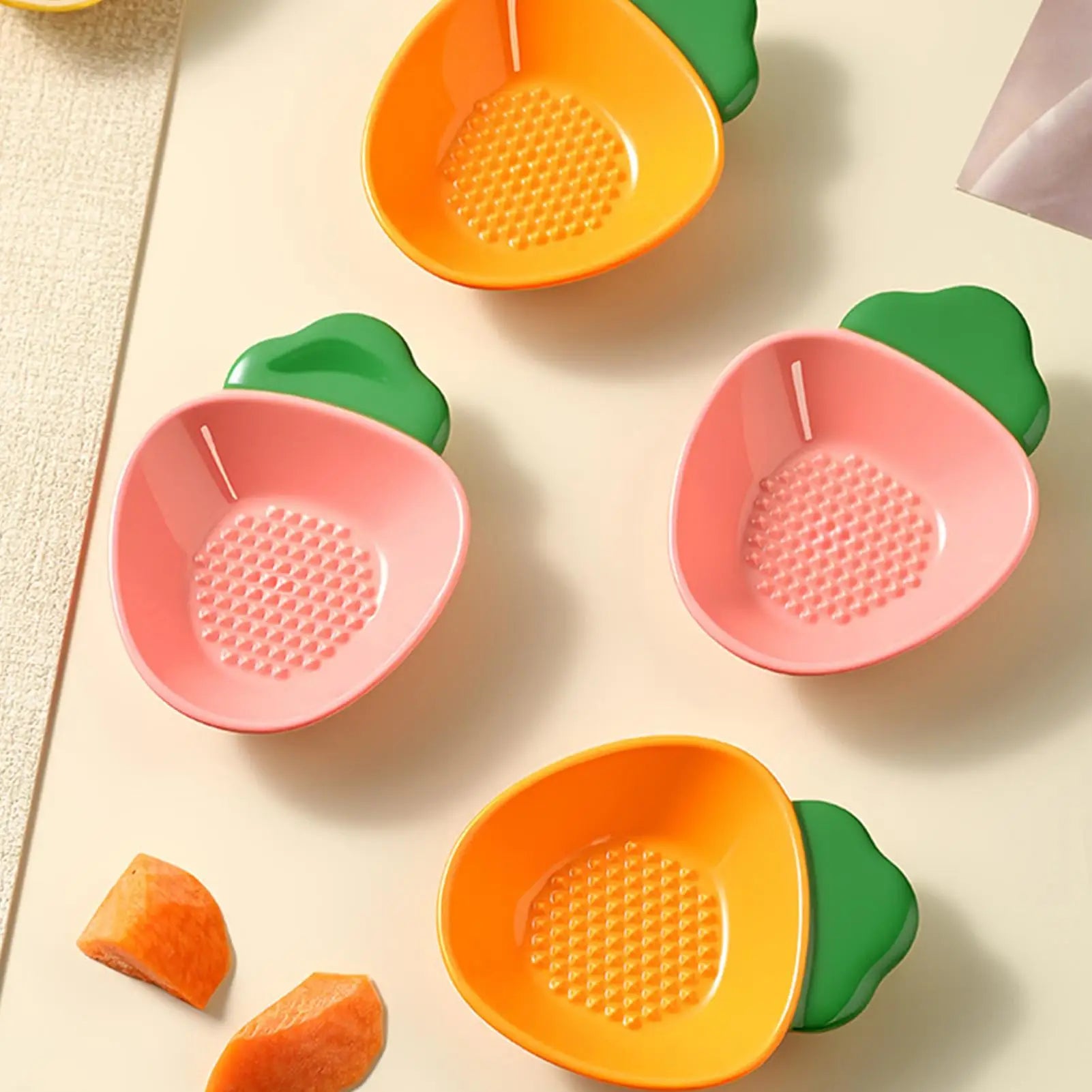 Ceramic Grater Plate – Garlic, Ginger, Cheese & Zest