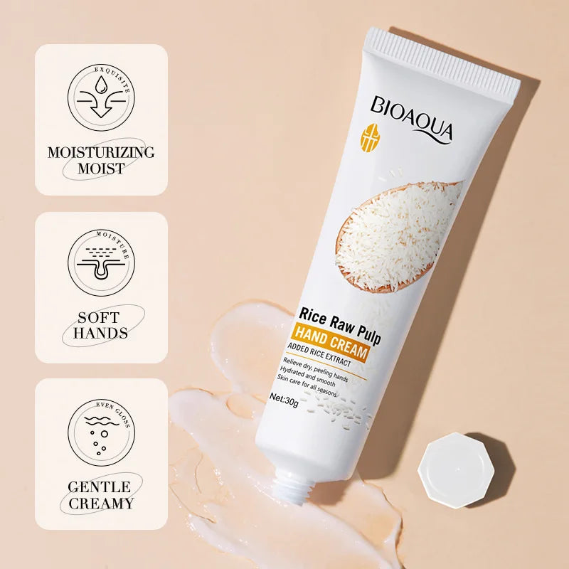 BIOAQUA White Rice Hand Cream – Moisturizing & Brightening Hand Cream Oasis Select