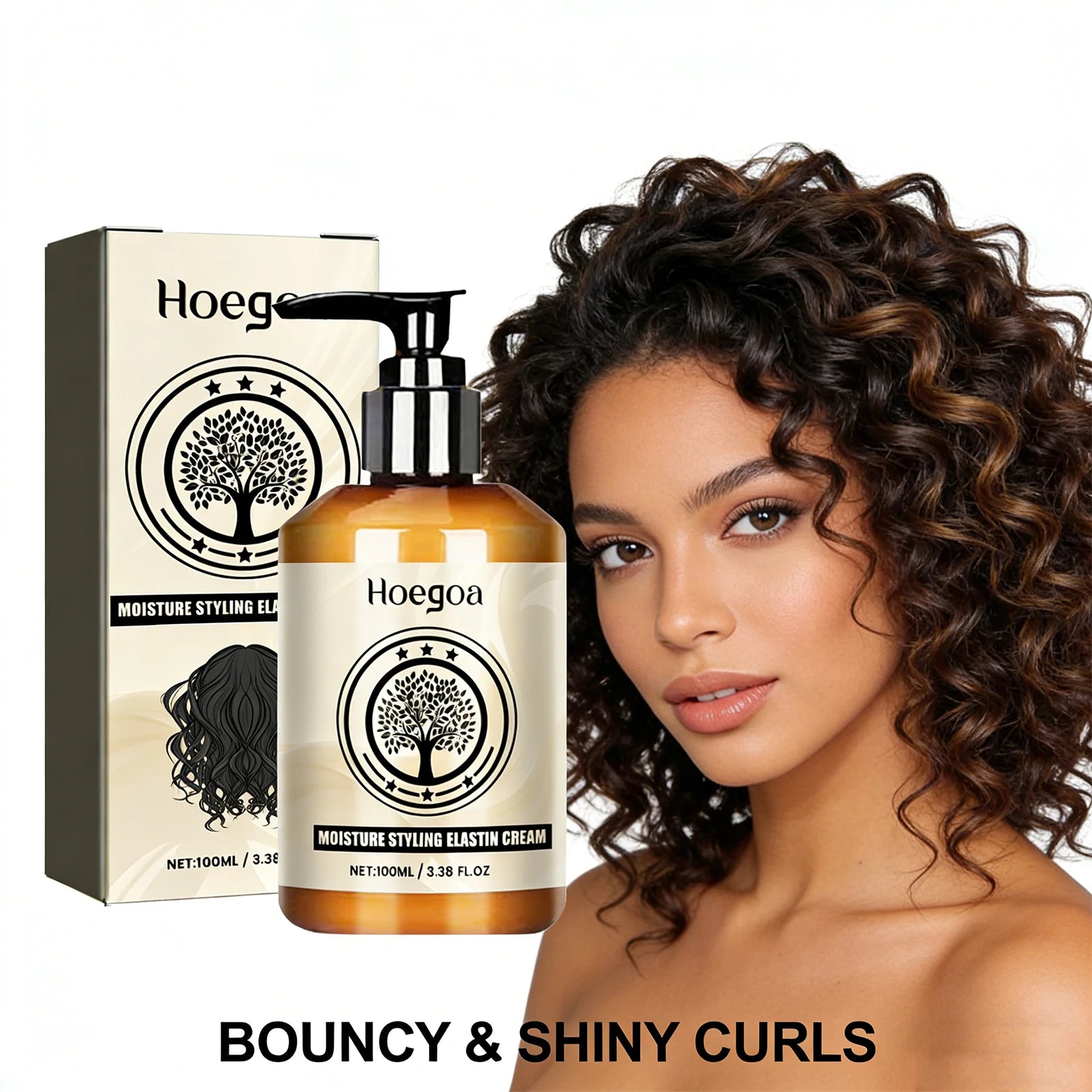 HOEGOA Elastin Curl Cream – Volume, Moisture & Frizz Control Curl Styling Cream Oasis Select Default Title