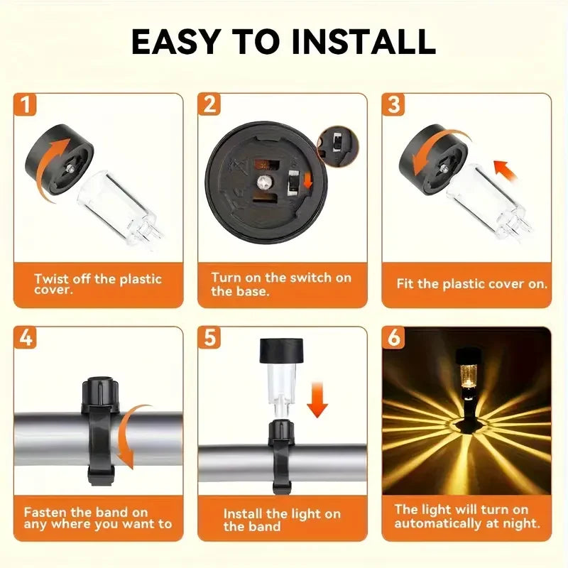 1-10PC Solar Pool Light Hanging LED Cylinder Lamp for Above Ground Pool Outdoor Garden Decoration Waterproof Warm White IP44 Use Oasis Select