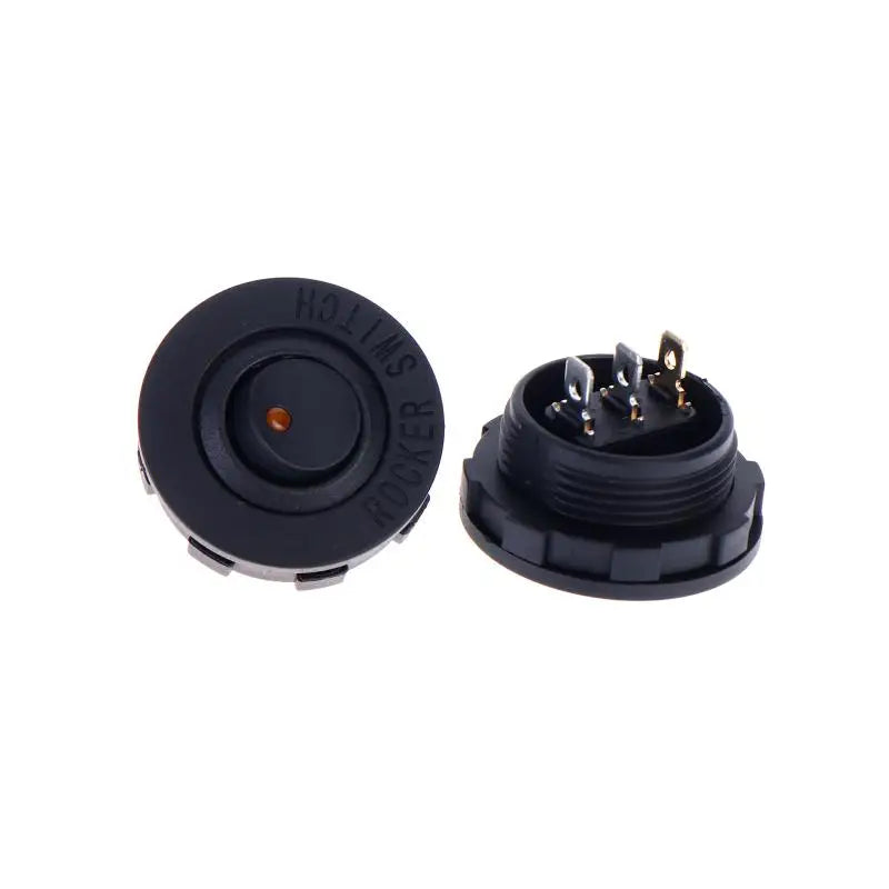 Round LED Switch 16A 12V DC ON/Off SPST 3Pin For Car Truck Dashboard Dash Rocker Boat Marine Off-Road Vehicle Control Oasis Select