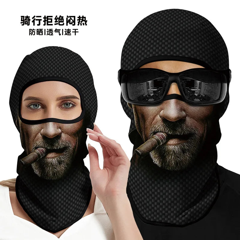 3D Funny Mask Motorcycle Face Cover Ski Joker Skull Balaclava