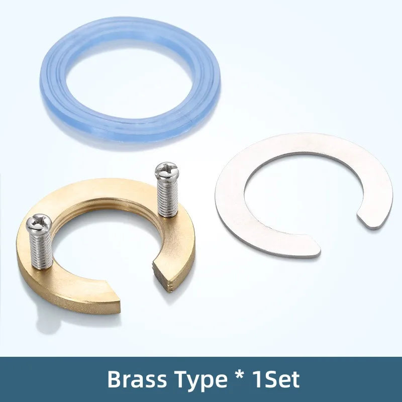 C Type Tap Faucet Anti-loosing Nut Cap Kitchen Fixing Fitting Kit Home Wash Basin Tool Fastening Circlip Washer Fixture Parts Oasis Select brass