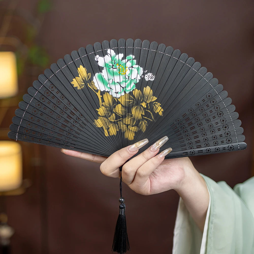 All-bamboo Dance Fan Portable Summer Folding Classical Film