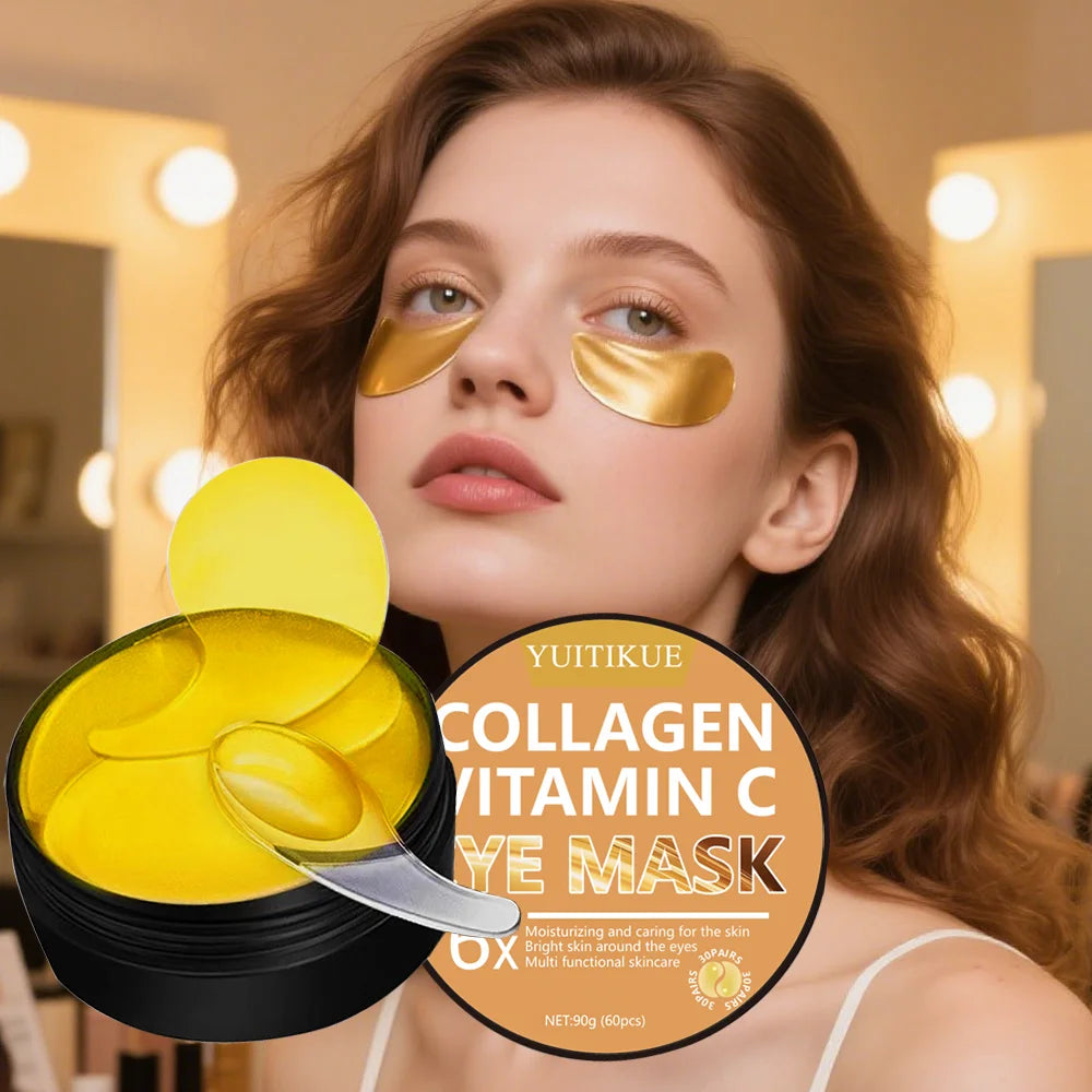Collagen Vitamin Eye Mask 90g - 6x Moisturizing, Brightens & Multi-Care, Hydrating Serum, for All Skin Types, Gentle Formula Oasis Select