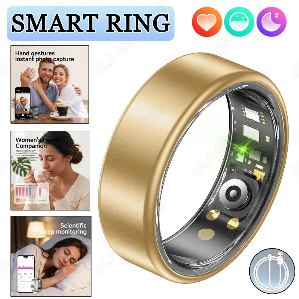 Smart Ring Heart Rate SpO₂ Sleep Tracker | IP68 Unisex