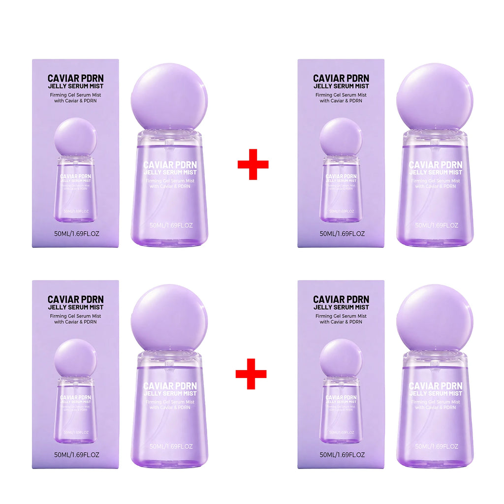 Caviar Face Serum Firming Hydrating Pdrn Jelly Serum Mist Improve Dullness Brightening Essence Spray Moisturizing Before Makeup Oasis Select 4pcs