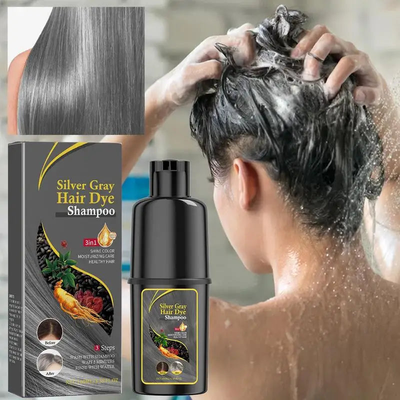 Hair Color Shampoo Black Hair Dye Covering White Hair Shampoo Hair Dye Shampoo Darkening Hair Shampoo Wine Red, Brown, Silver Oasis Select