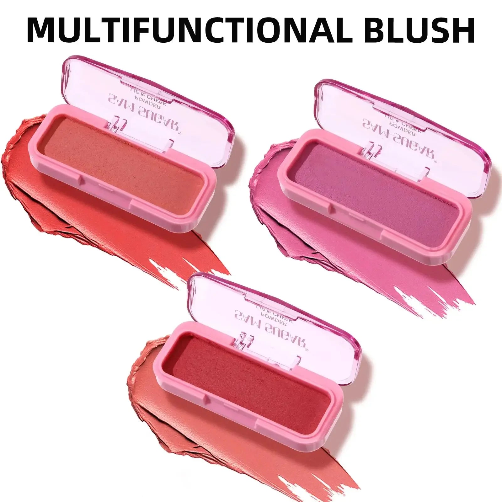 SAM SUGAR Cream Blush Stick – Matte Waterproof Multi-Use Lip & Cheek
