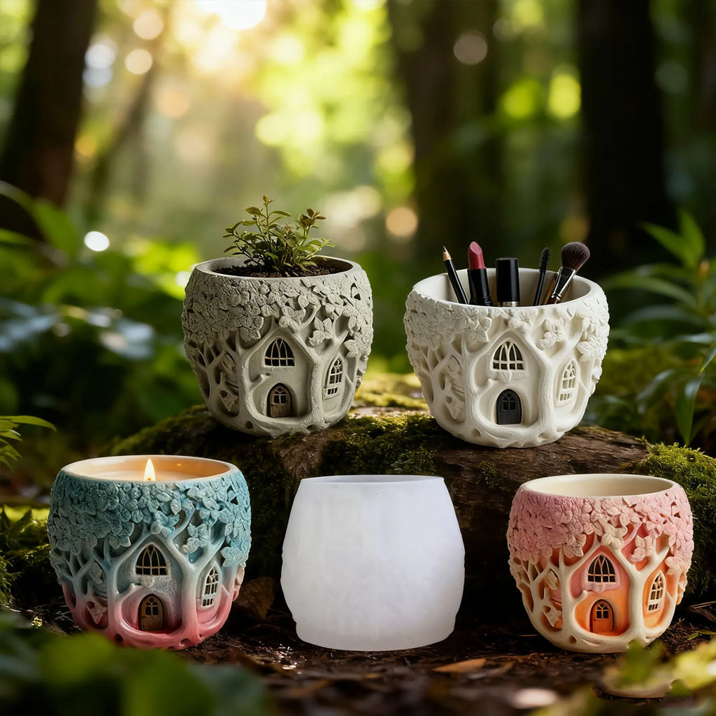 Elf Treehouse Silicone Mold – Resin, Candle & Plaster DIY