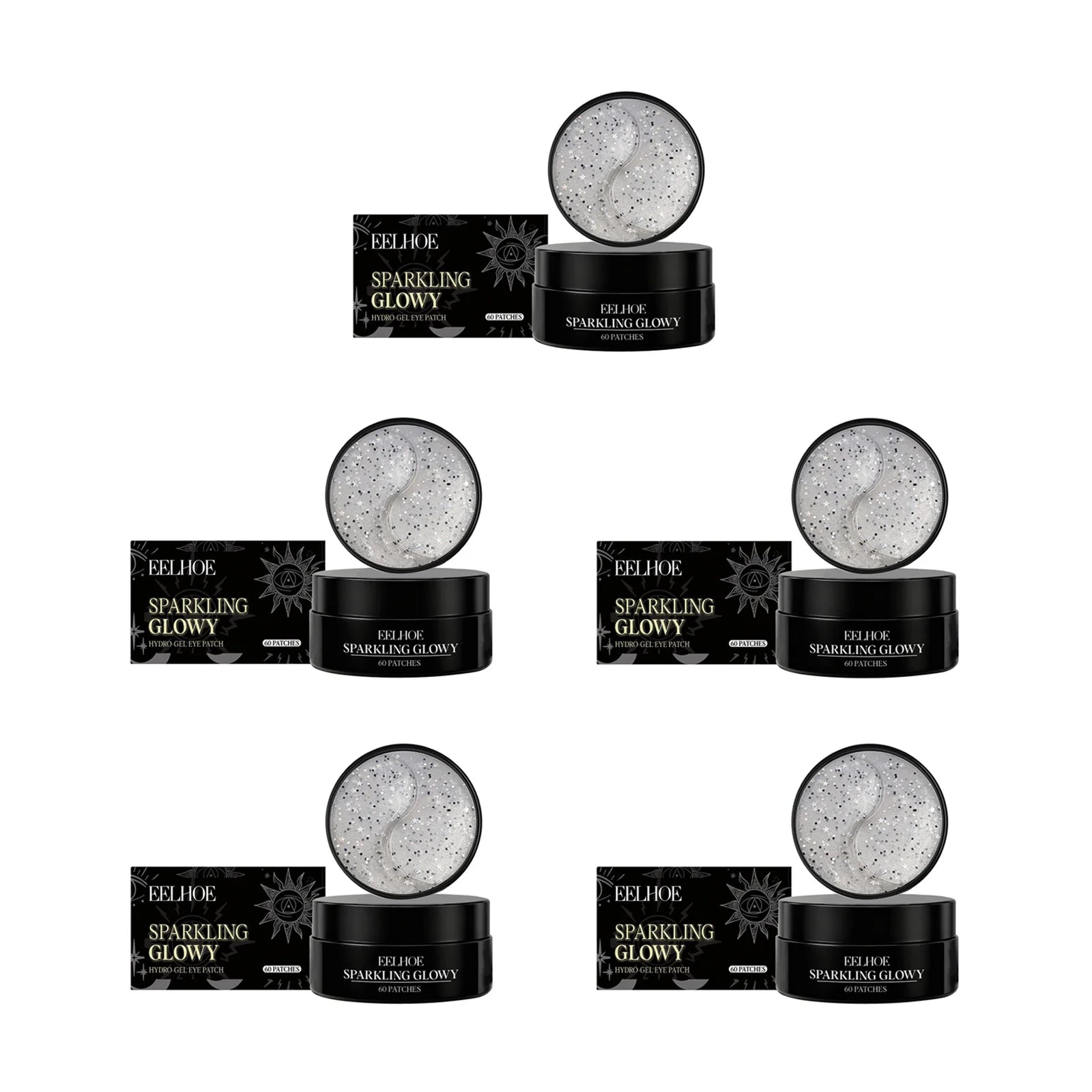 EELHOE Collagen Hydrogel Eye Patches 60 Pairs – Dark Circles Hydrogel Eye Patches Oasis Select 5 x 60patches