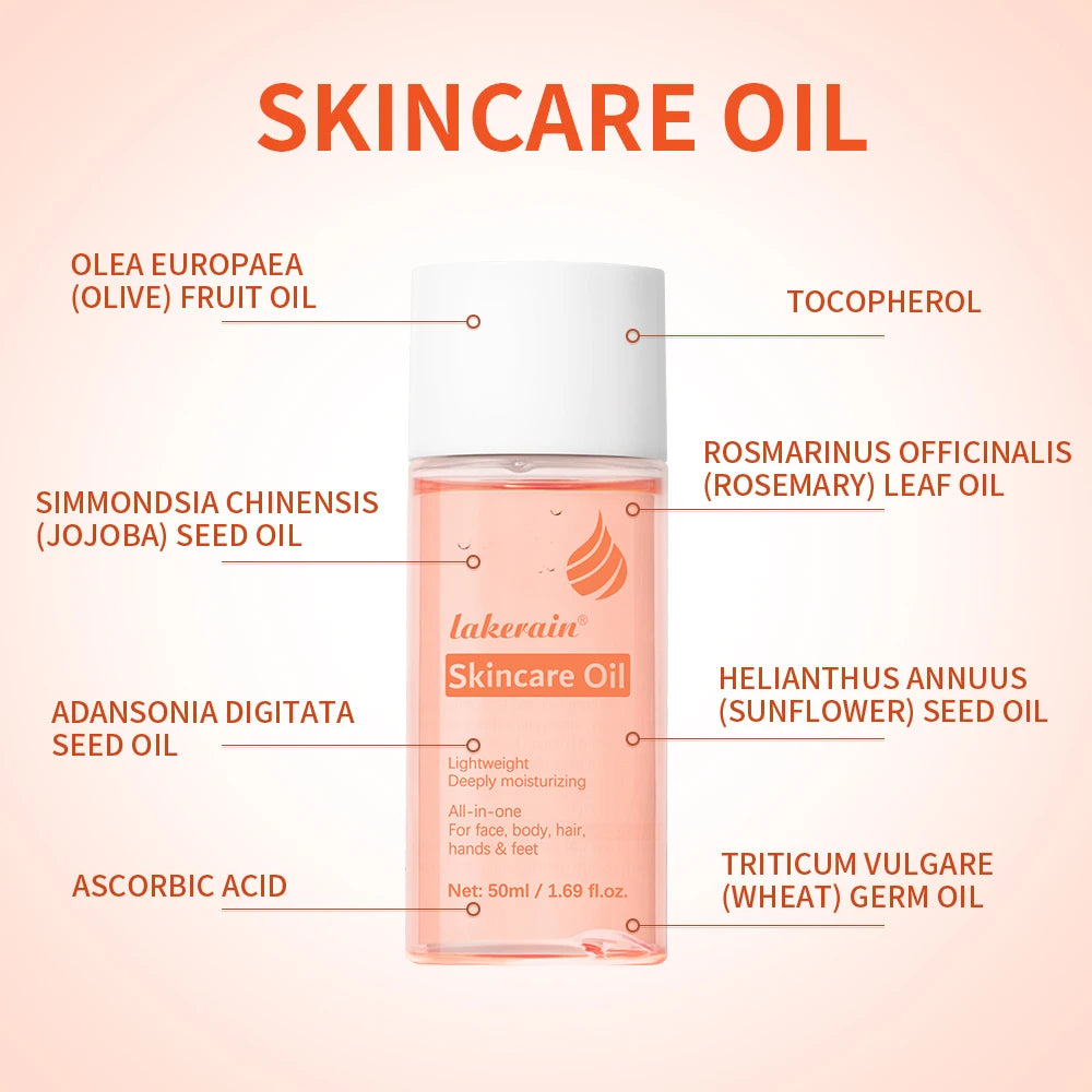 Bio Skincare Body Oil Face Body Moisturizer Improve Hair Health Fade Scars Vitamin A Vitamin E Oil Exfoliate Skin Care Oasis Select
