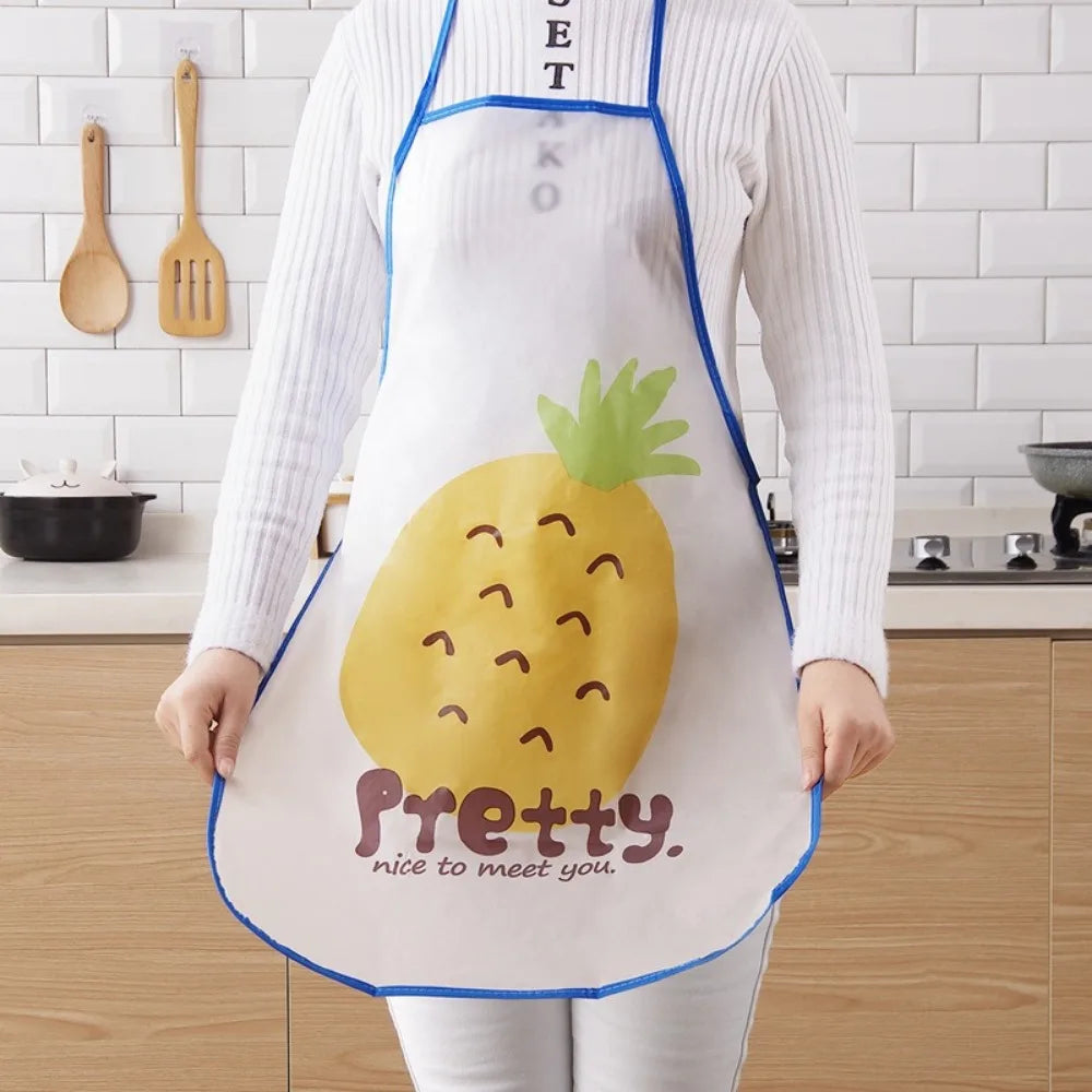 Cartoon Fruit Waterproof Sleeveless Apron – Men & Women
