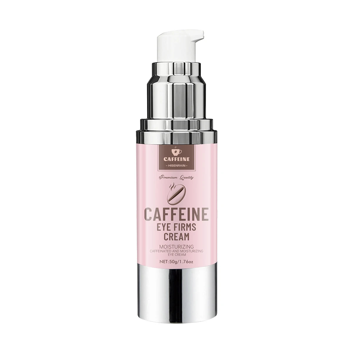 HISENRAIN Under Eye Cream with Caffeine, Vacuum Pump Anti-Aging Firm & Lift Dark Circles Puffiness, Professional Eye Treatment. Oasis Select 50g