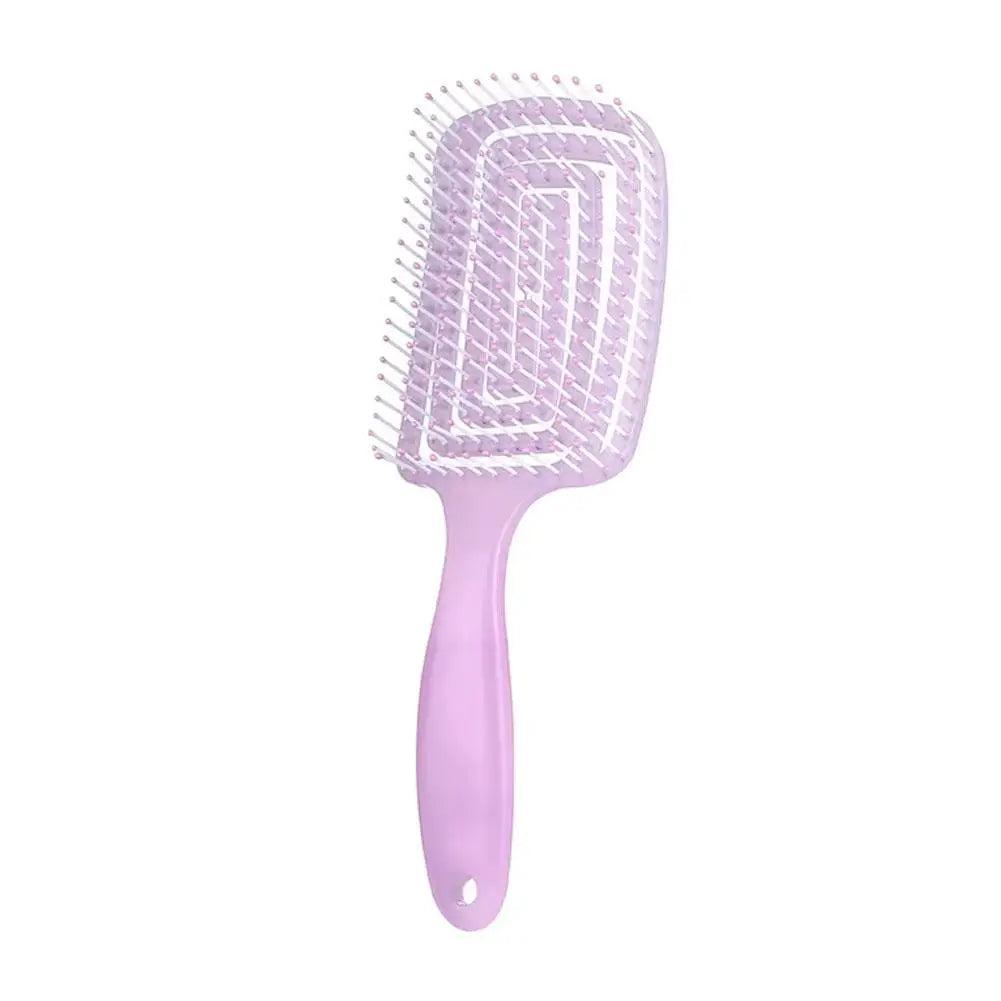 Hollow Curved Detangling Brush – Volumizing Scalp Massage Comb Detangling Hair Brush Oasis Select E
