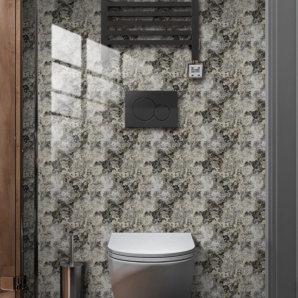 The Thickened Film-coated Crystal Texture Decorative Self-adhesive Paper Wallpaper with Marble-patterned Tiles Wall Stickers Oasis Select
