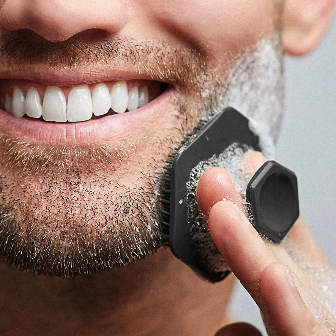 Silicone Exfoliating Face & Body Scrub Brush – No-Slip Handle Silicone Cleansing Brush Oasis Select