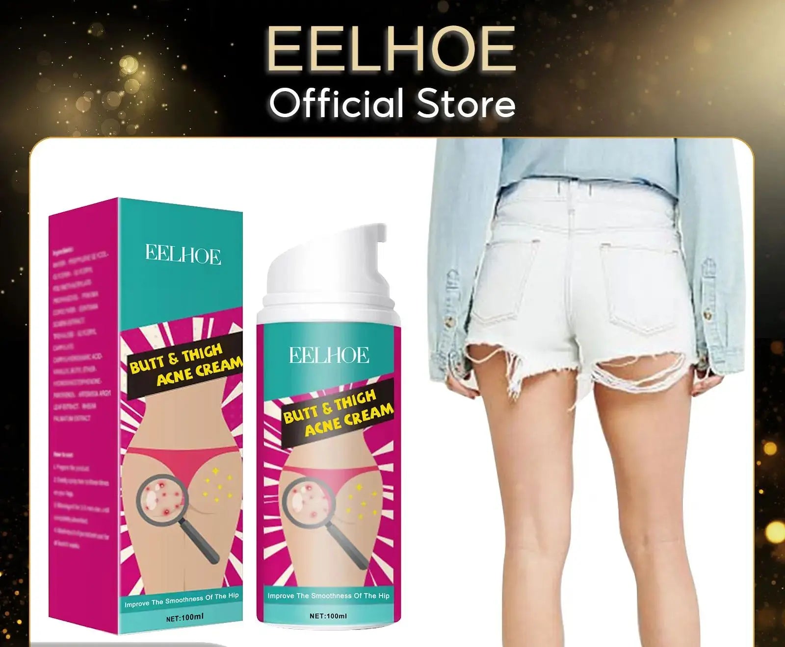EELHOE Butt & Thigh Acne Cream – Dark Spot & Pimple Treatment