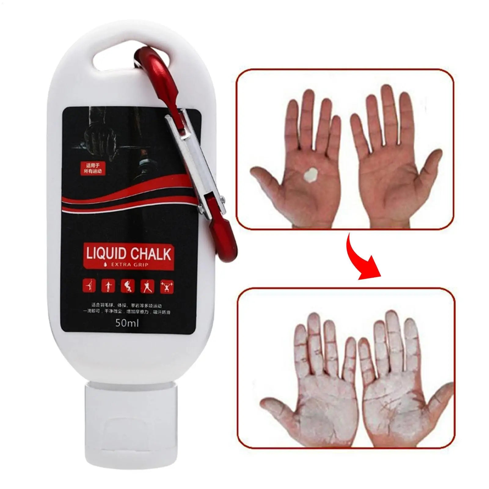30ml/50ml/100ml Liquid Magnesium Powder Sweat-Resistant Workout Powder Anti-slip Cream Grip Weight Lifting Climbing Gym Sports Oasis Select