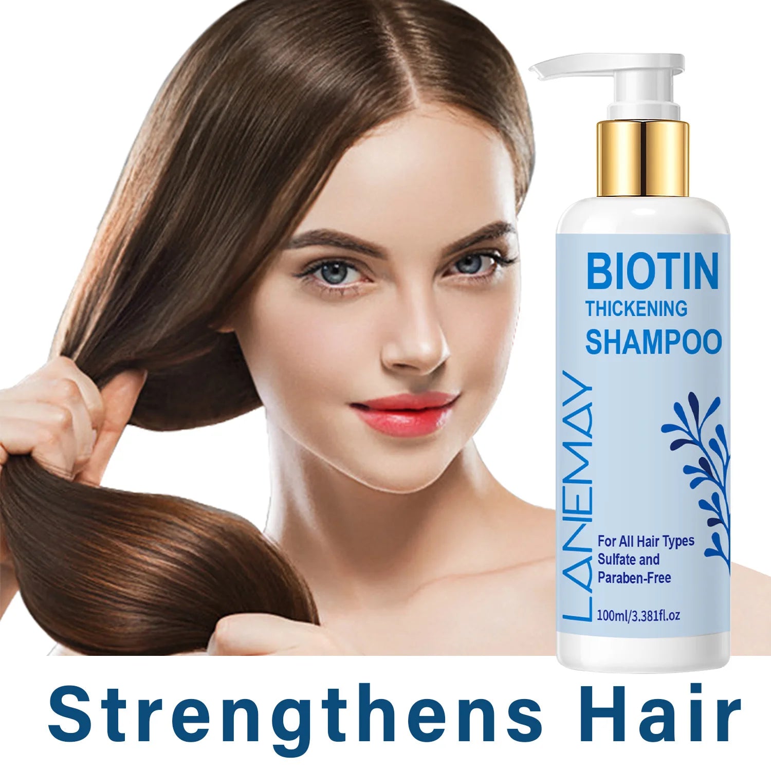 Biotin Shampoo 100ml – Volumizing, Deep Cleanse, Preservative-Free