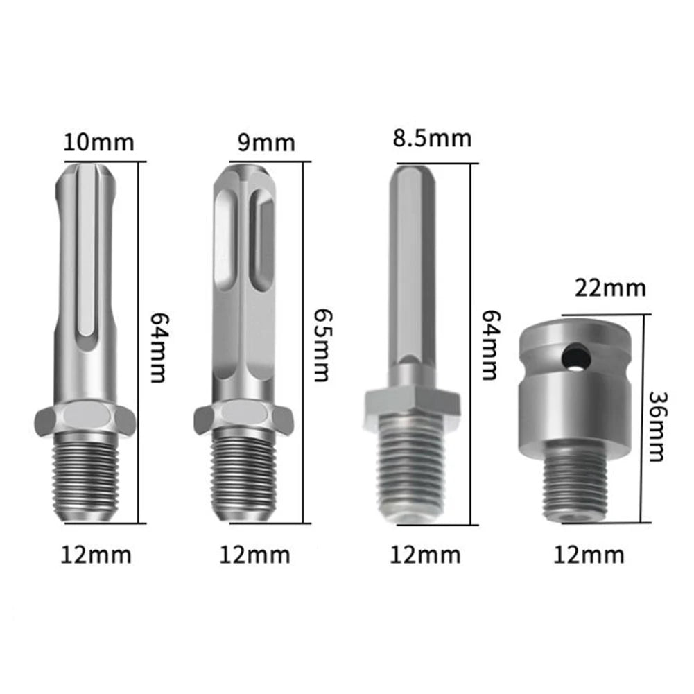 Earth Auger Adapter Tool 4 Interface Type Earth Drill Bit Adapter SDS Arbor Connector For Impact Wrench Hammer Oasis Select