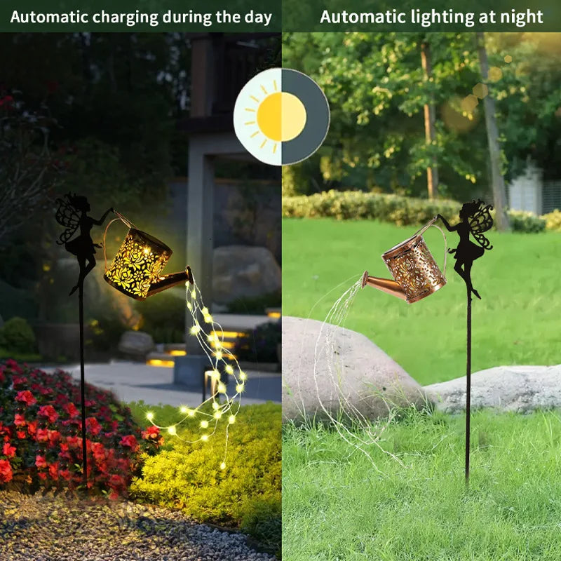 Fairy Plug Solar Kettle Light Water Flashing Trumpet Kettle Lawn Light Solar Outdoor Light Solar Power Oasis Select