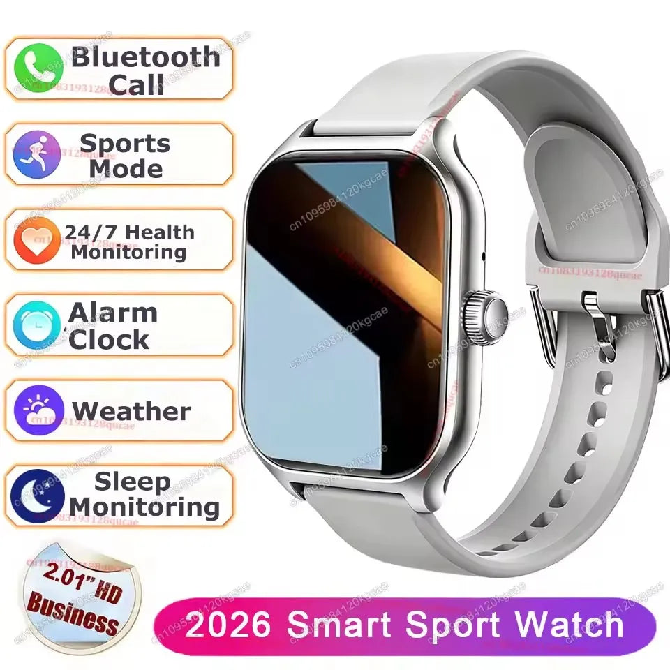 Ola Esporte 2.01" Smart Watch – Bluetooth Calls & Fitness Tracker Smart Watch Oasis Select Silver 2